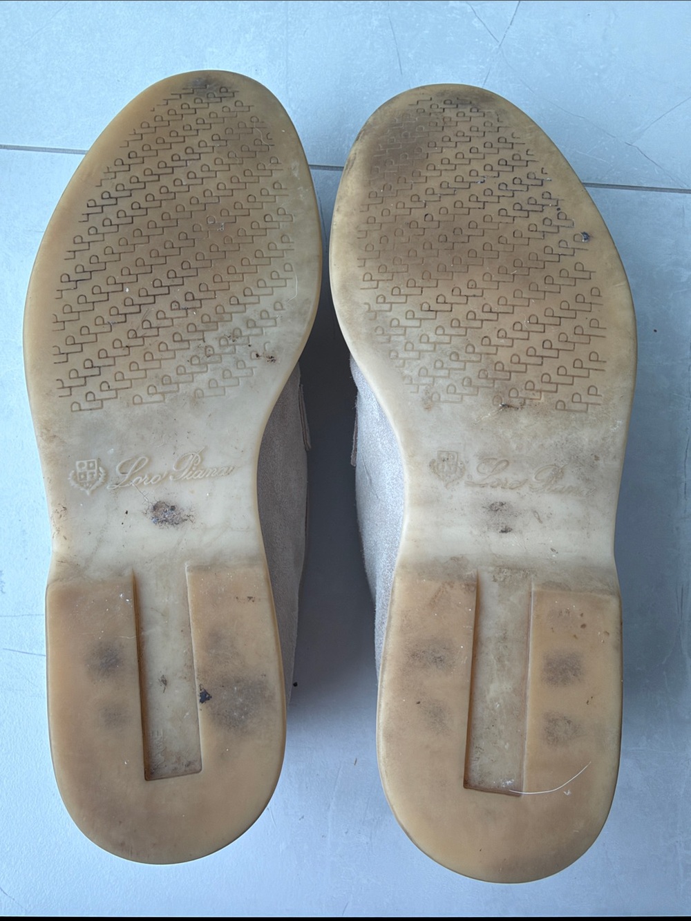 Loro Piana gray Suede Loafers summer walk - Picture 4 of 5
